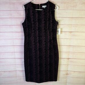 Calvin Klein‎ NWT  Velvet Smooth Dress Size 12